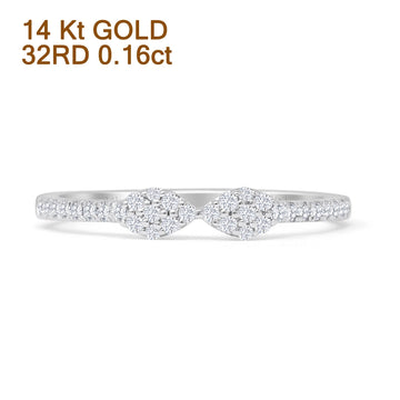 Art Deco Cluster Wedding Ring